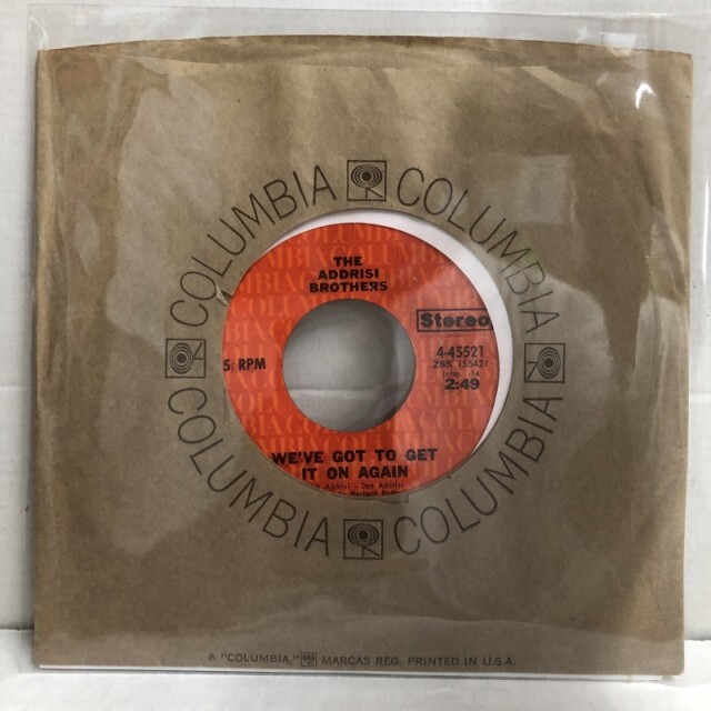 ADDRISI BROTHERS / WE'VE GOT TO GET IT ON AGAIN