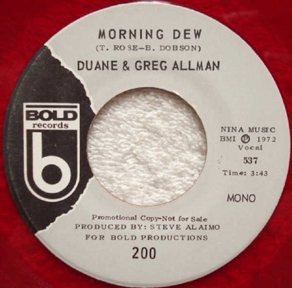 DUANE & GREG ALLMAN / デュアン&グレッグ・オールマン / MORNING DEW