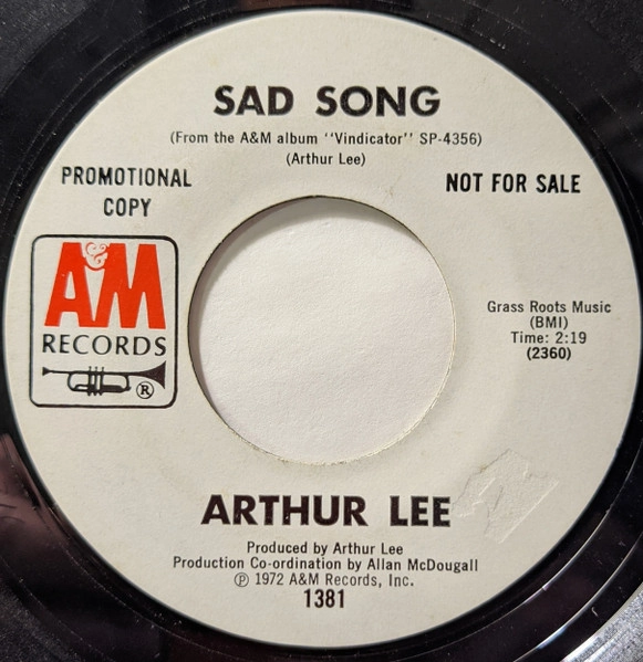 ARTHUR LEE / アーサー・リー / SAD SONG