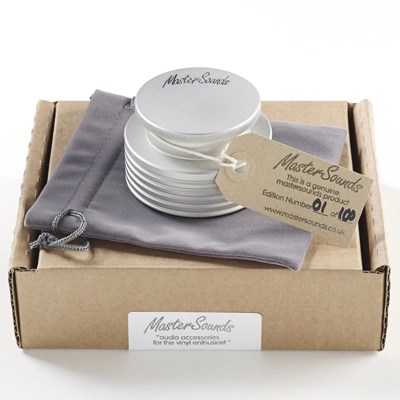 MASTERSOUNDS (ACCESSORY) / SILVER 7" 45 TURNTABLE WEIGHT (SLVER/GREY)