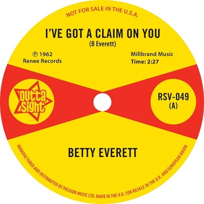 BETTY EVERETT + JUANITA NIXON / I'VE GOT A CLAIM ON YOU + STOP KNOCKIN'