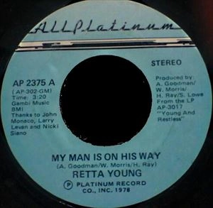 RETTA YOUNG / レッタ・ヤング / MY MAN IS ON HIS WAY