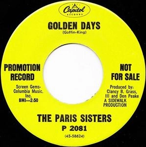 PARIS SISTERS / パリス・シスターズ / GOLDEN DAYS