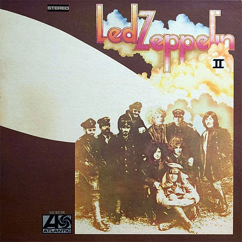 ☕【直筆サイン・鑑定文書付】レッドツェッペリン　Ⅱ　LPジャケット II / 2 / LED ZEPPELIN / レッド・ツェッペリン / ハードロック