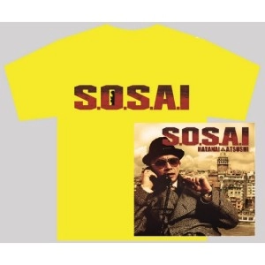HATANAI ATSUSHI / ハタナイ・アツシ / S.O.S.A.I! ★ユニオン限定T-SHIRTS付セット"YELLOW" Mサイズ 