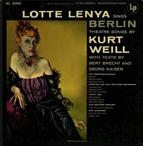 LOTTE LENYA / ロッテ・レーニャ / LOTTE LENYA SINGS BERLIN THEATRE SONGS BY KURT WEILL