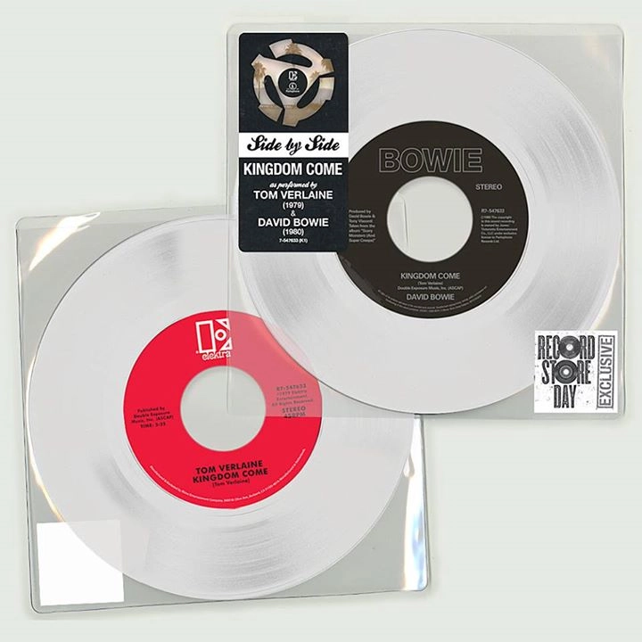 DAVID BOWIE / TOM VERLAINE / KINGDOM COME [CLEAR SPLIT 7"]