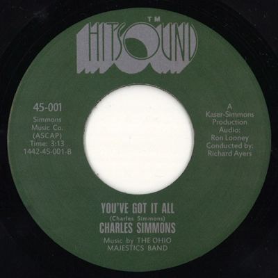 CHARLES SIMMONS / (REISUUE) SAVE THE WORLD / YOU'VE GOT IT ALL