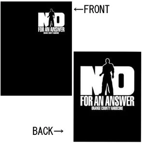 NO FOR AN ANSWER / ノーフォーアンアンサー / S/TS/BLK