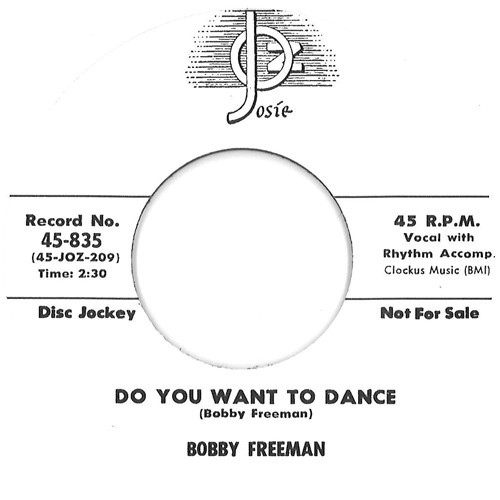 BOBBY FREEMAN / ボビー・フリーマン / LITTLE GIRL DON'T YOU UNDERSTAND / DO YOU WANNA DANCE