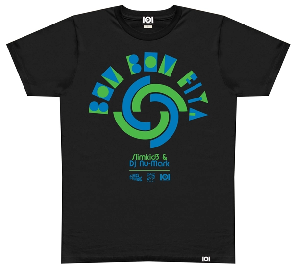 TRDMRK (SLIMKID3 & DJ NU-MARK) / BOM BOM FIYA MIX CD & T-SHIRT BLACK S
