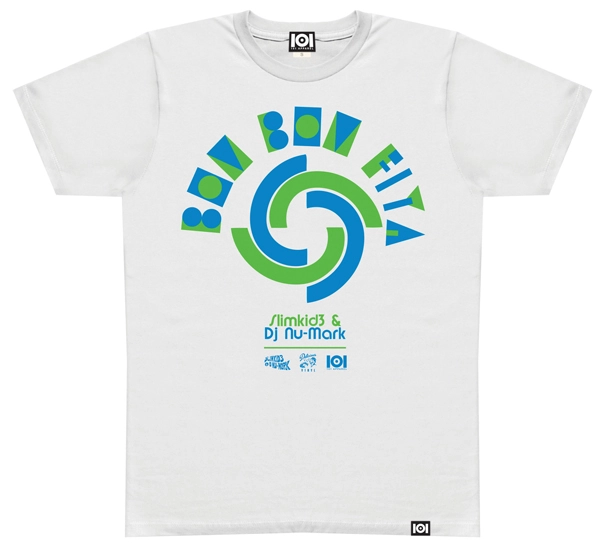 TRDMRK (SLIMKID3 & DJ NU-MARK) / BOM BOM FIYA MIX CD & T-SHIRT WHITE L