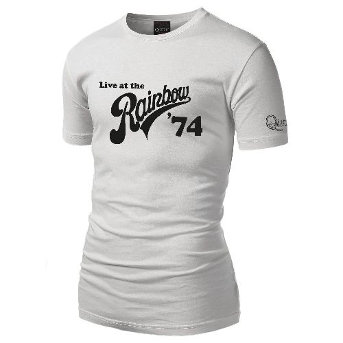 QUEEN / クイーン / LIVE AT THE RAINBOW 74 WHITE T-SHIRT M-SIZE