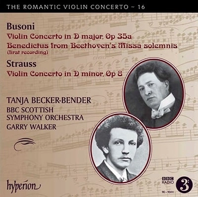 TANJA BECKER-BENDER / ターニャ・ベッカー=ベンダー / BUSONI&R.STRAUSS:VIOLIN CONCERTOS,ETC