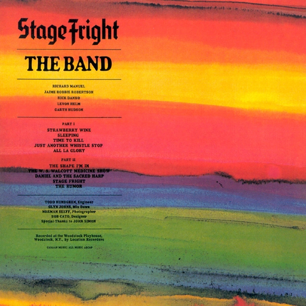 THE BAND / ザ・バンド / ステージ･フライト（紙）
