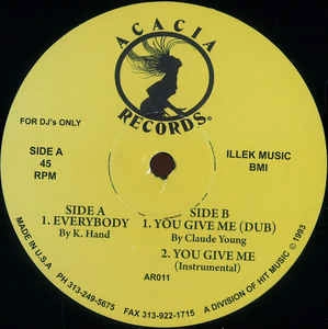 K-HAND / CLAUDE YOUNG / EVERYBODY / YOU GIVE ME(REMASTER) / EVERYBODY / YOU GIVE ME