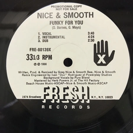 NICE & SMOOTH / FUNKY FOR YOU