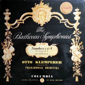 OTTO KLEMPERER / オットー・クレンペラー / BEETHOVEN:SYMPHONY NO.1 & 8