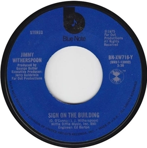JIMMY WITHERSPOON / ジミー・ウィザースプーン / SIGN ON THE BUILDING / PEARLY WHITES (7")