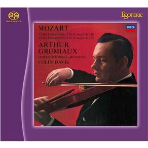 ARTHUR GRUMIAUX / アルテュール・グリュミオー / モーツァルト：ヴァイオリン協奏曲第3番、第5番「トルコ風」、協奏交響曲