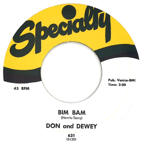 DON & DEWEY / ドン&デューイ / JUSTINE / BIM BAM