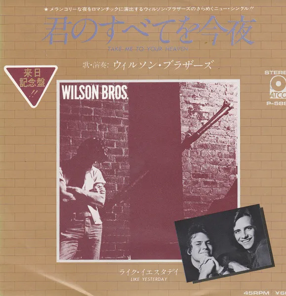 WILSON BROS. / ウィルソン・ブラザーズ / キミノスベテヲコンヤ