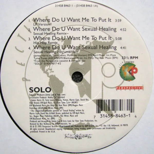 SOLO / ソロ / WHERE DO U WANT ME T