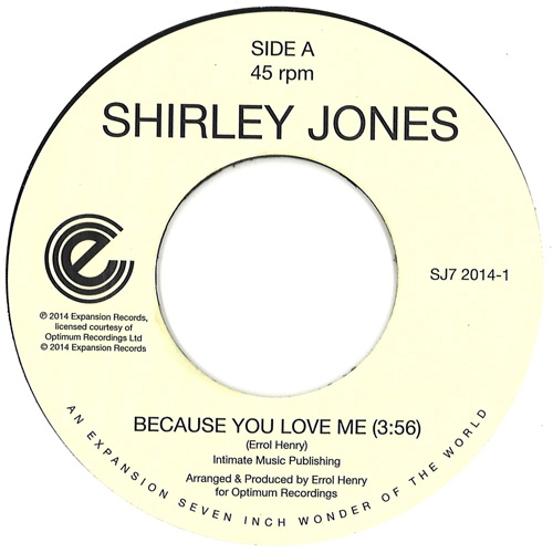 SHIRLEY JONES / シャーリー・ジョーンズ / BECAUSE YOU LOVE ME