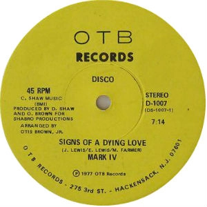 MARK IV / マーク・フォー / SIGNS OF A DYING LOVE