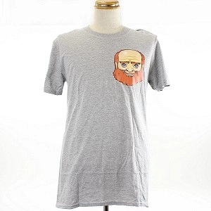 GENTLE GIANT / ジェントル・ジャイアント / HEAD LOGO GREY T-SHIRT: XL