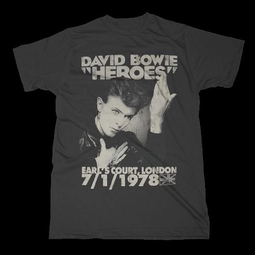 DAVID BOWIE / デヴィッド・ボウイ / EARL'S COURT 78 BLACK T-SHIRT/S