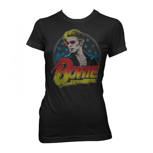 DAVID BOWIE / デヴィッド・ボウイ / SMOKING BLACK LADIES T-SHIRT/S
