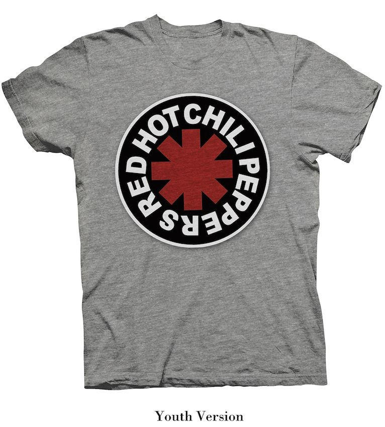 RED HOT CHILI PEPPERS / レッド・ホット・チリ・ペッパーズ / RHCP LOGO IN CIRCLE GREY YOUTH T-SHIRT