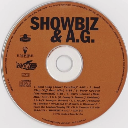 SHOWBIZ & A.G. / ショウビズ&A.G. / SOUL CLAP / PARTY GROOVE (PROMO)
