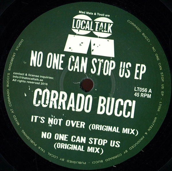 CORRADO BUCCI / NO ONE CAN STOP US EP