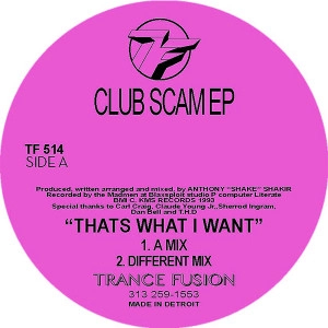 ANTHONY 'SHAKE' SHAKIR / CLUB SCAM EP(REISSUE)