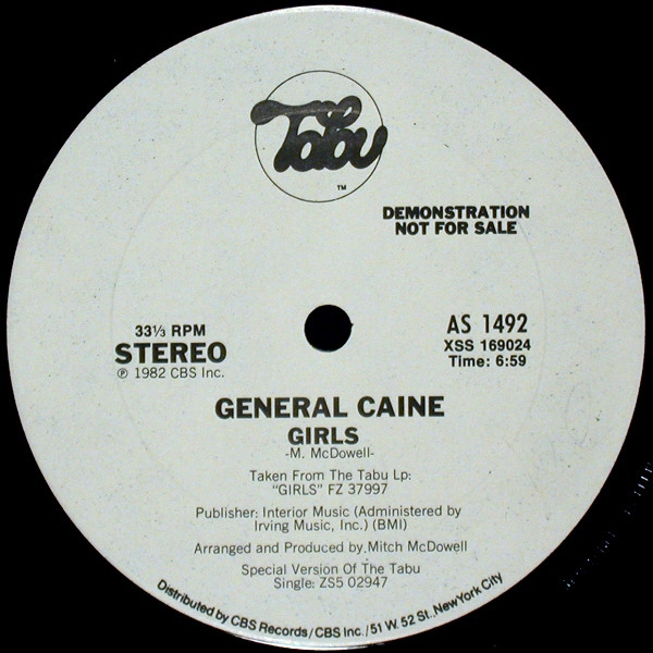 GENERAL CAINE / ジェネラル・ケイン / GIRLS