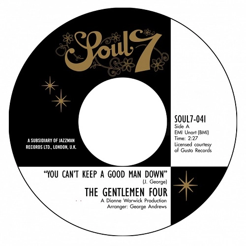 GENTLEMEN FOUR / "YOU CAN'T KEEP A GOOD MAN DOWN / IT WON'T HURT (7"")"