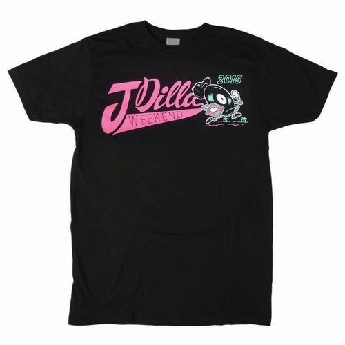 J DILLA aka JAY DEE / J DILLA WEEKEND 2015 T-SHIRT BLK (M)