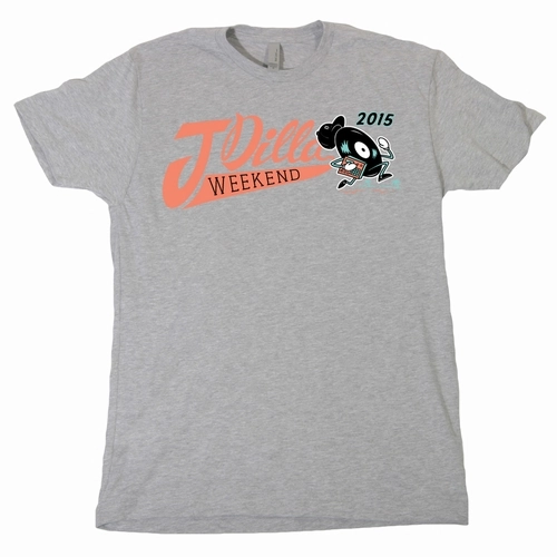 J DILLA aka JAY DEE / J DILLA WEEKEND 2015 T-SHIRT GRY (L)