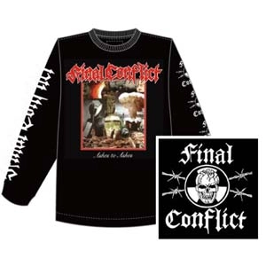 FINAL CONFLICT (PUNK) / L/FINAL CONFLICT/ASHES TO ASHES/LONG SLEEVE T SHIRT