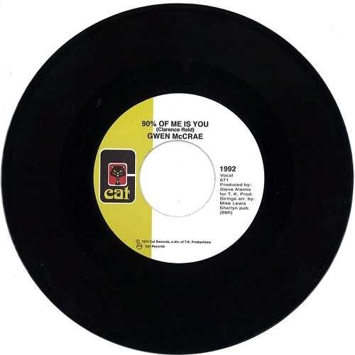 GWEN MCCRAE / グウェン・マックレー / 90% OF ME IS YOU / IT'S WORTH THE HURT