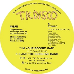 KC & THE SUNSHINE BAND / KC&ザ・サンシャイン・バンド / I'M YOUR BOOGIE MAN (TODD TERJE EDIT)