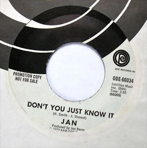 JAN BERRY / ジャン・ベリー / BLUE MOON SHUFFLE / DON'T YOU JUST KNOW IT
