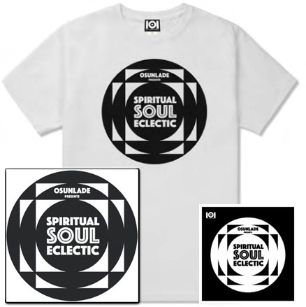 OSUNLADE / オスンラデ / SPIRITUAL SOUL ECLECTIC MIX CD & T-SHIRT  WHITE M & 7-INCH