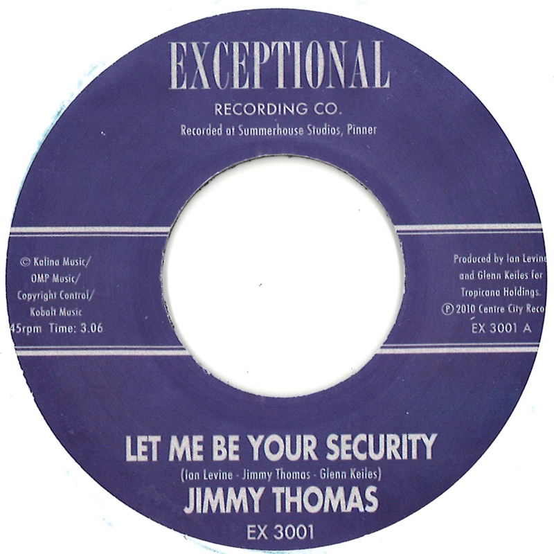 JIMMY THOMAS / ジミー・トーマス / LET ME BE YOUR SECURITY / FIRST CLASS TICKET / LET ME BE YOUR SECURITY