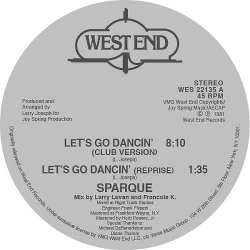 SPARQUE / スパーク / LET'S GO DANCIN'
