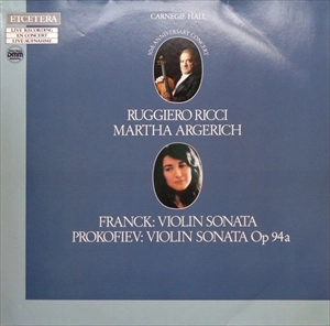 RUGGIERO RICCI / ルッジェーロ・リッチ  / FRANCK: VIOLIN SONATA / PROKOFIEV: VIOLIN SONATA OP 94A