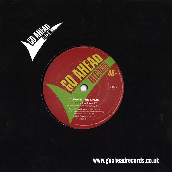 DONNY HATHAWAY / ダニー・ハサウェイ / "DON'T TURN AWAY / ALWAYS THE SAME (7"")"