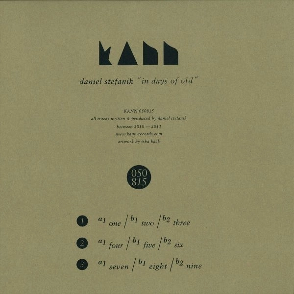 DANIEL STEFANIK / IN DAYS OF OLD